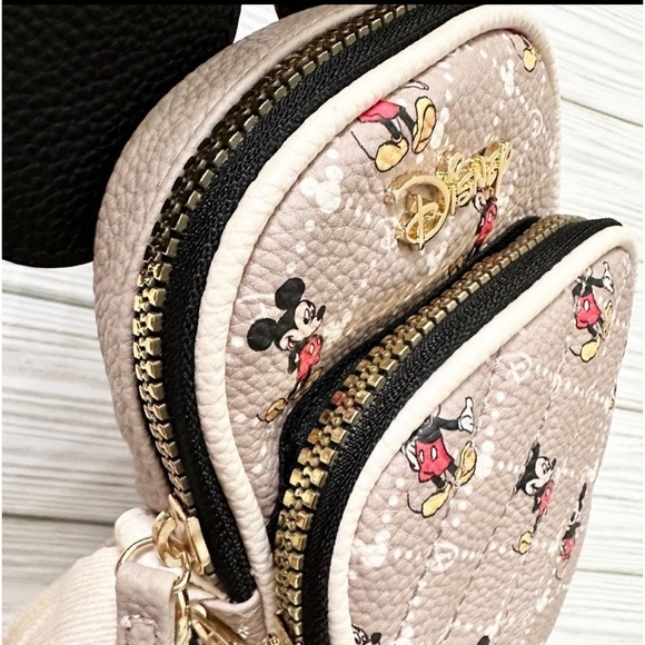 Disney Mickey Mouse with Ears Crossbody Bag Cell Phone Holder - Picture 4 of 4